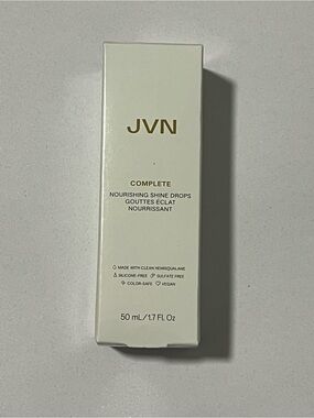 NWT JVN Complete Nourishing Shine Drops - White & Gold Box 50 mL/1.5 FL Oz.
